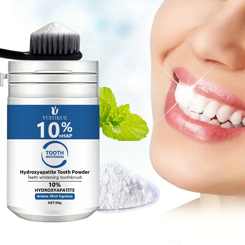 Teeth Whitening Near Me - YUTIKUE 10% nHAP歯磨き粉 50g - ハイドロキシアパタイトによる歯のホワイトニング、ディープクリーニング＆フレッシュブレス、7日間で明るい笑顔へ