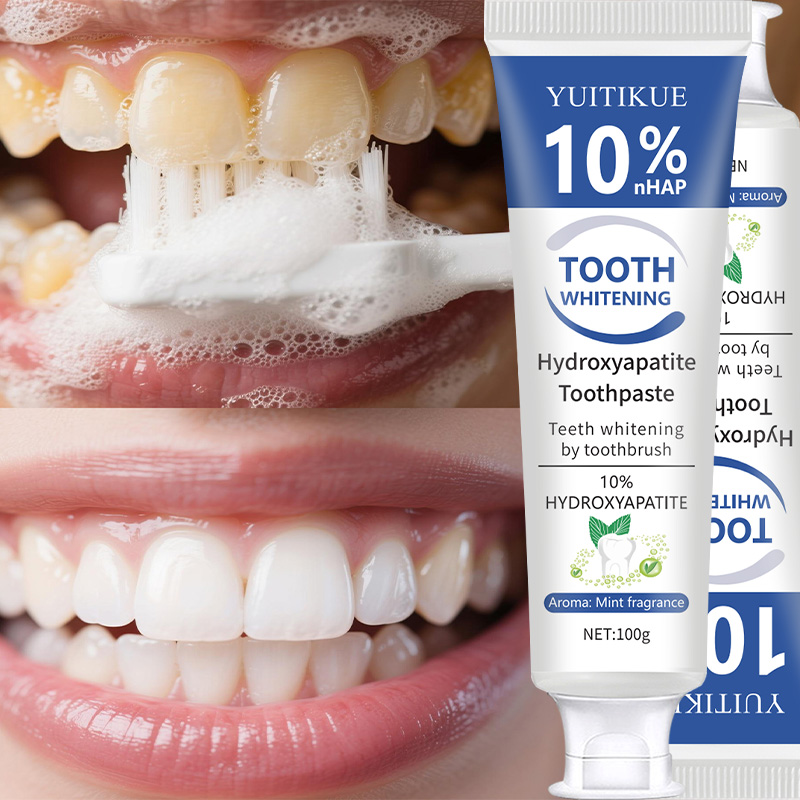 Teeth Whitening Cream - YUITIKUE 10% NHAP ハイドロキシアパタイト歯磨き粉 100g -