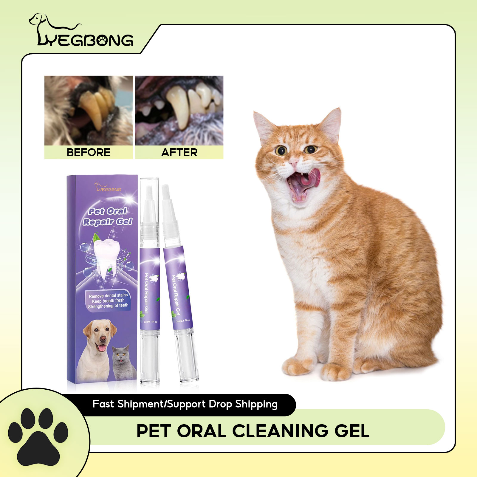 Teeth Whitening Near Me - ペット口腔修復ジェル子犬歯石除去消臭剤白くする猫犬歯ステインリムーバーガムケアペットの歯のクリーニングジェル