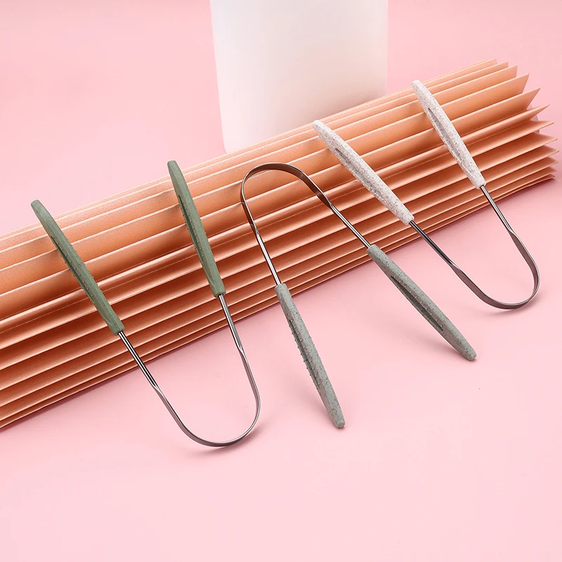 Tongue Scraper Metal - 1 個のステンレス鋼の舌スクレーパー、新鮮な息と口腔衛生のための U 字型金属舌クリーナー、コーティングされた舌ケア
