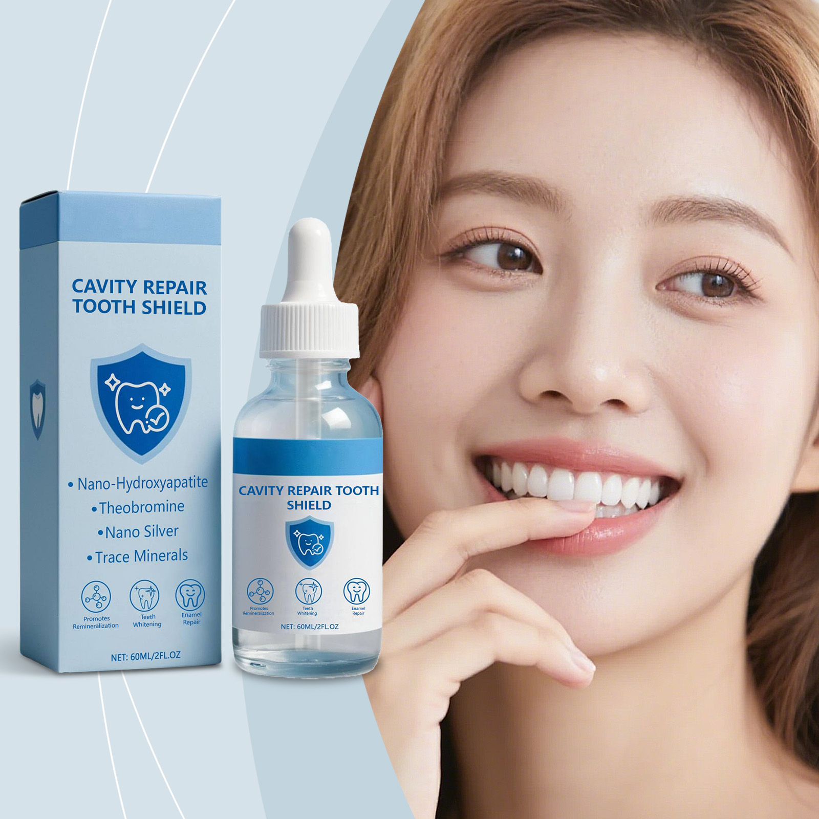 Teeth Whitening Products - 60 ミリリットル歯のホワイトニングポリッシュ歯の空洞修復歯のシールド優しい歯の汚れ除去剤エナメル修復口腔ケアディープクリーニング