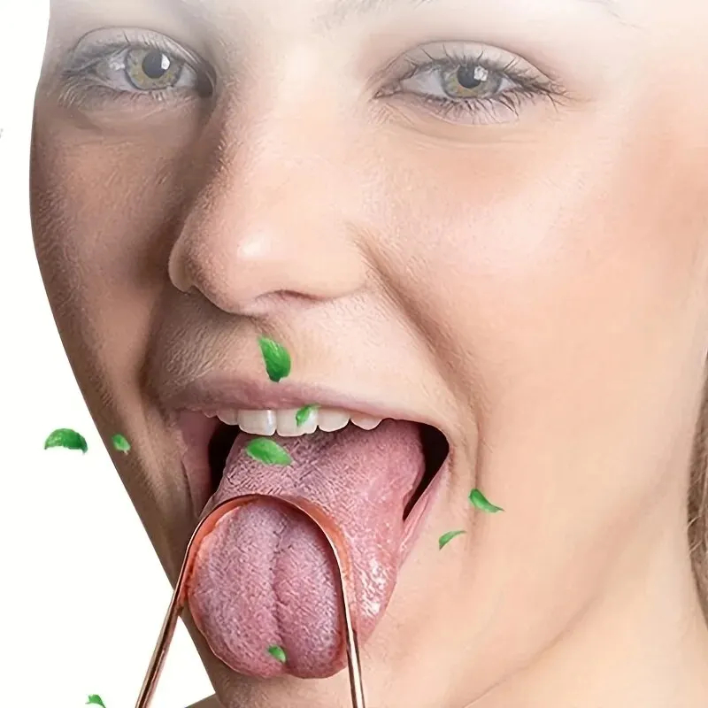 Tongue Scraper Metal - ステンレス鋼舌スクレーパー金属舌フレッシュブレスクリーニングコーティングされた歯ブラシ口腔衛生スクレーパークリーニングツール