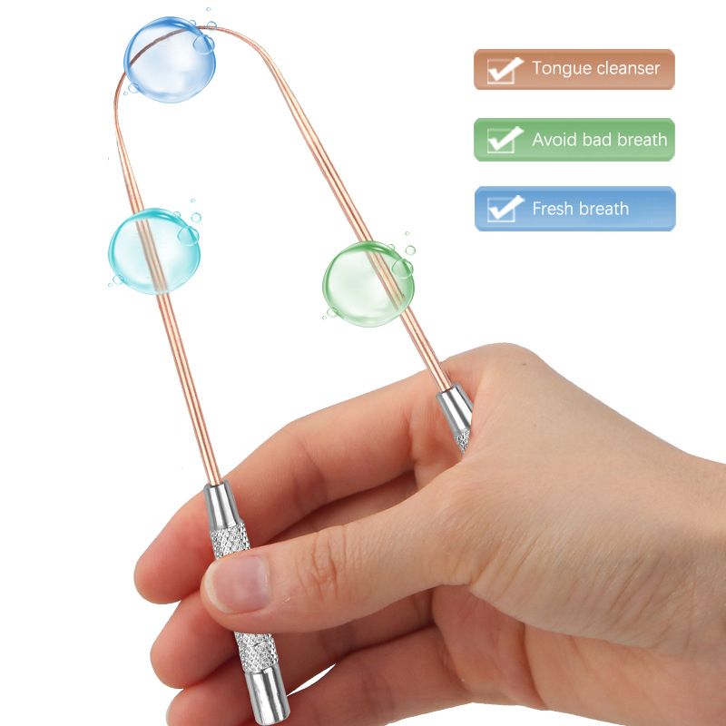 1 個銅舌スクレーパー口腔舌クリーナーブラシ舌歯ブラシ口腔衛 - Tongue Scraper Metal のレビューと価格