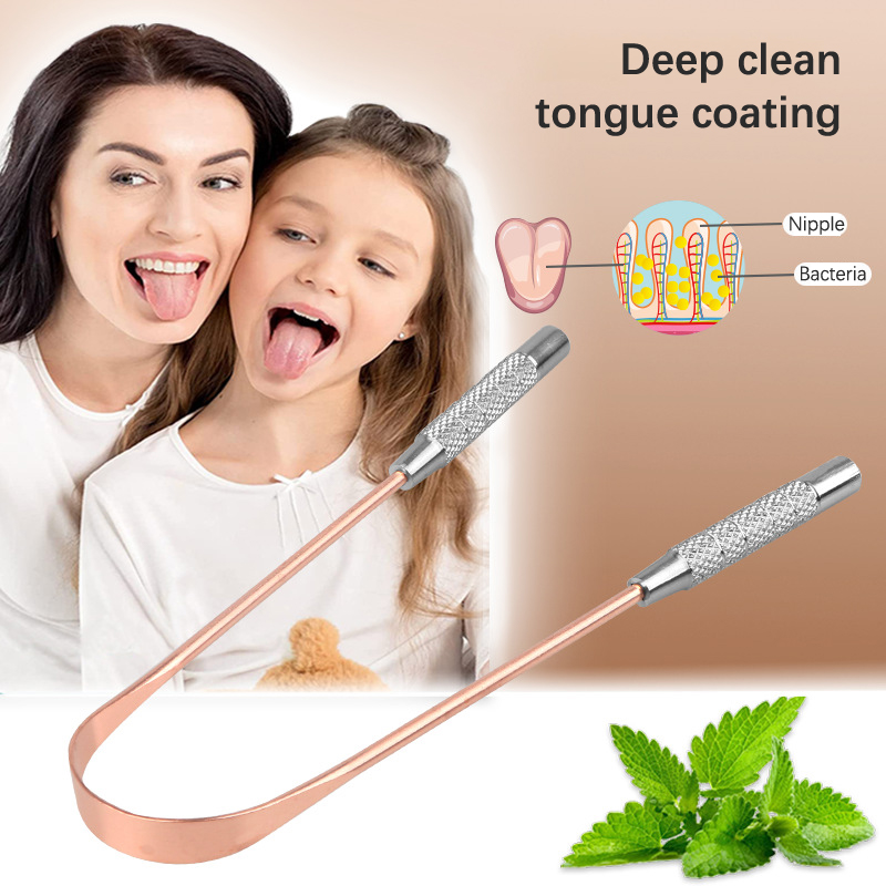 1 個銅舌スクレーパー口腔舌クリーナーブラシ舌歯ブラシ口腔衛 - Tongue Scraper Metal のレビューと価格