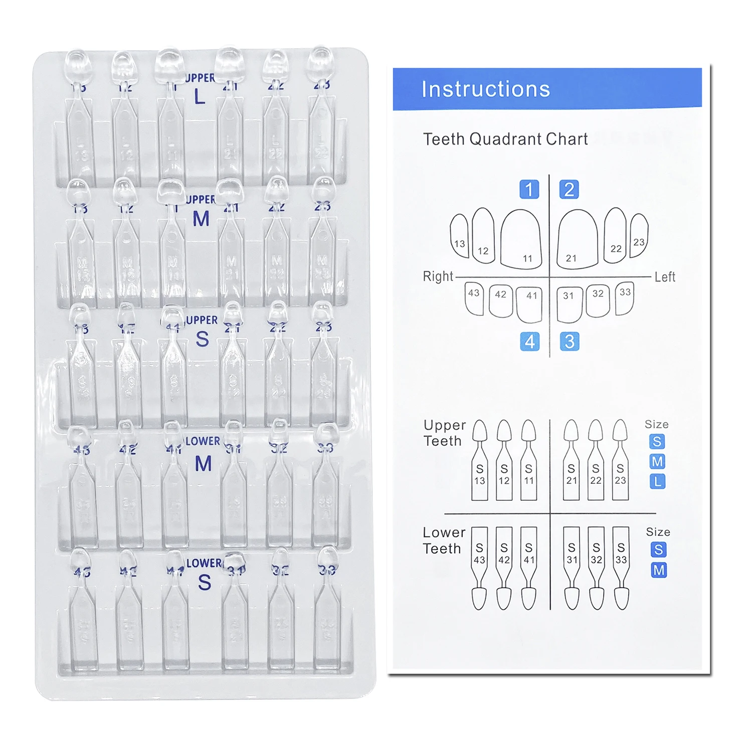 32 ピース/セット歯科ベニヤモールドキット複合樹脂モールド - Teeth Whitening Kit With Light のレビューと価格