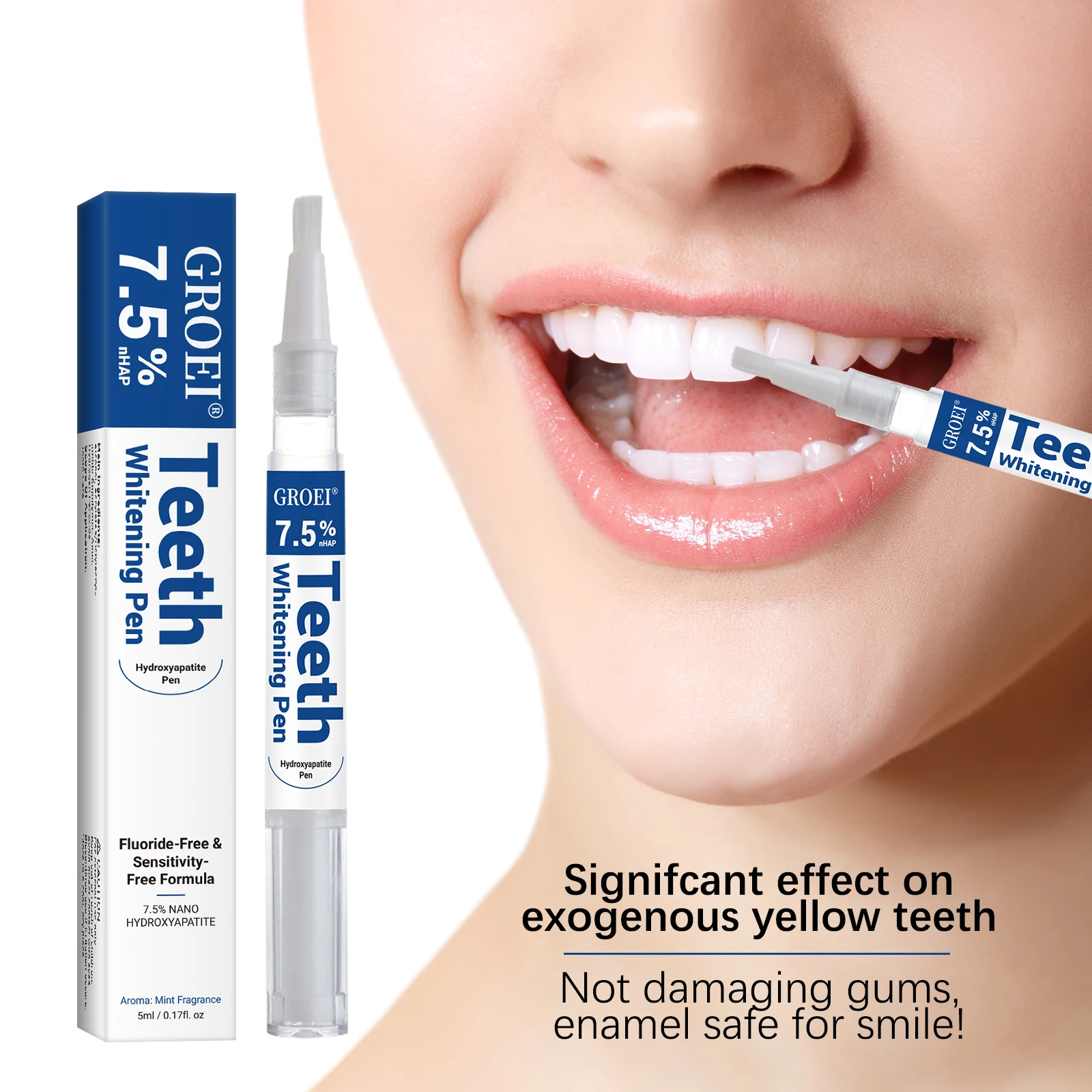 ヒドロキシアパタイト歯のホワイトニングペンまばゆい白いステイ - Teeth Whitening Near Me のレビューと価格