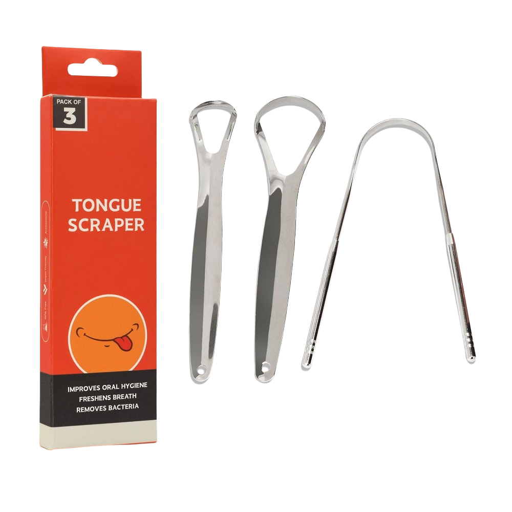 3個/パック 大人＆子供用メタル舌クリーナー ステンレス鋼舌 - Tongue Scraper Metal のレビューと価格