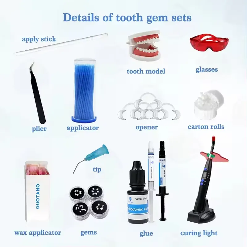 【CHIMU HOME】プロ仕様DIY歯用宝石キット、硬化ラ - Teeth Whitening Kit With Light のレビューと価格