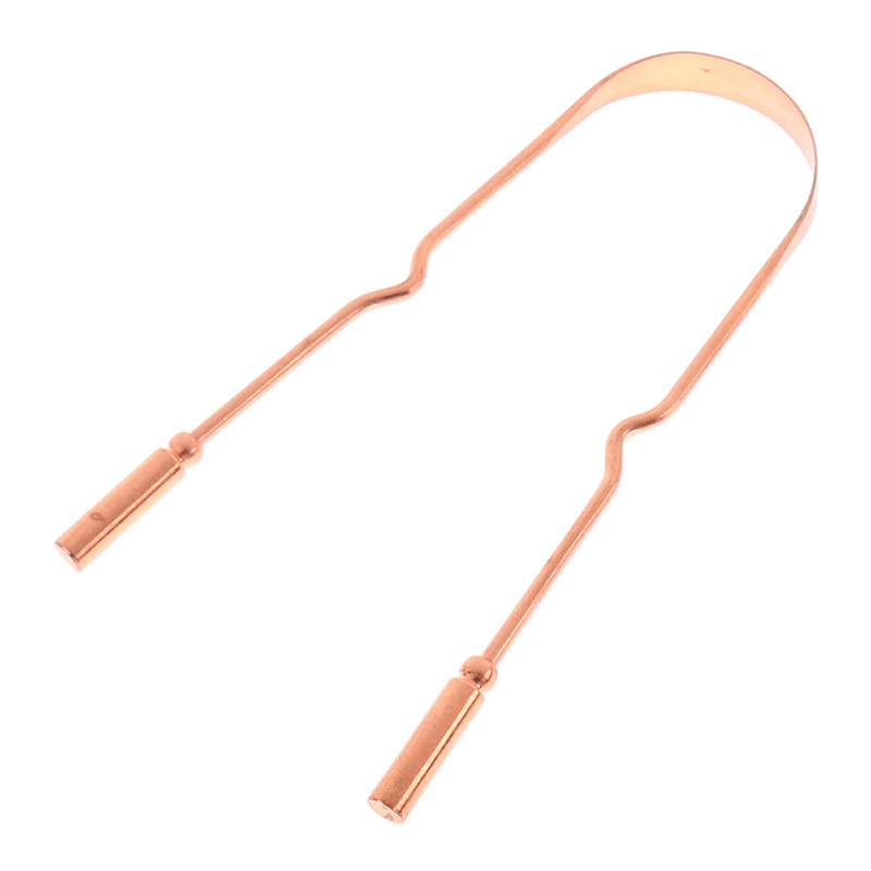 1Pc 純銅舌スクレーパー口腔クリーナーブラシ新鮮なクリーニ - Tongue Scraper Metal のレビューと価格