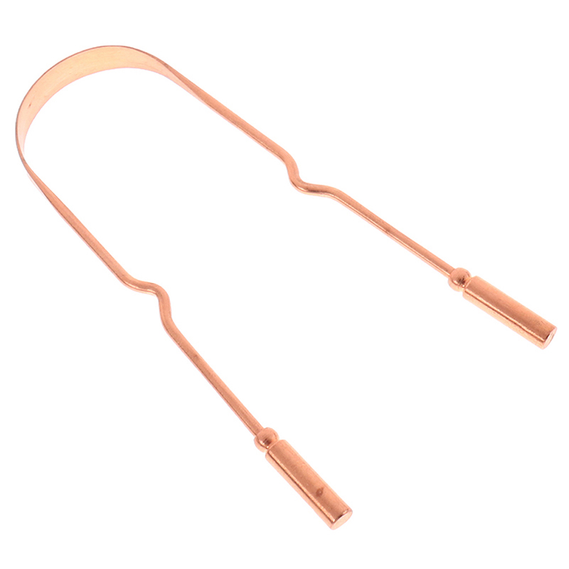 1Pc 純銅舌スクレーパー口腔クリーナーブラシ新鮮なクリーニ - Tongue Scraper Metal のレビューと価格