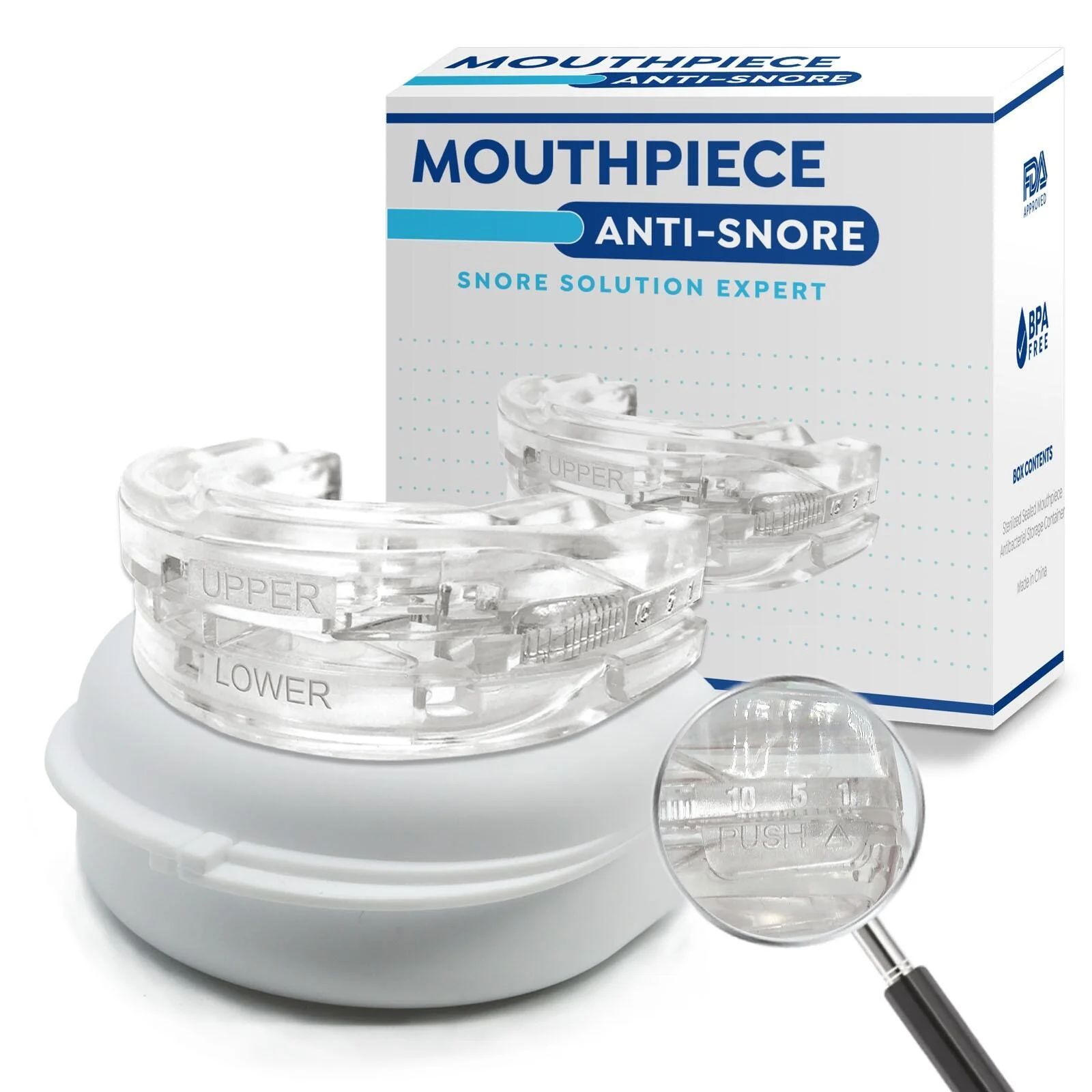 調整可能ないびき防止マウスガード、歯ぎしり防止マウスピース、 - Dental Guard Night のレビューと価格