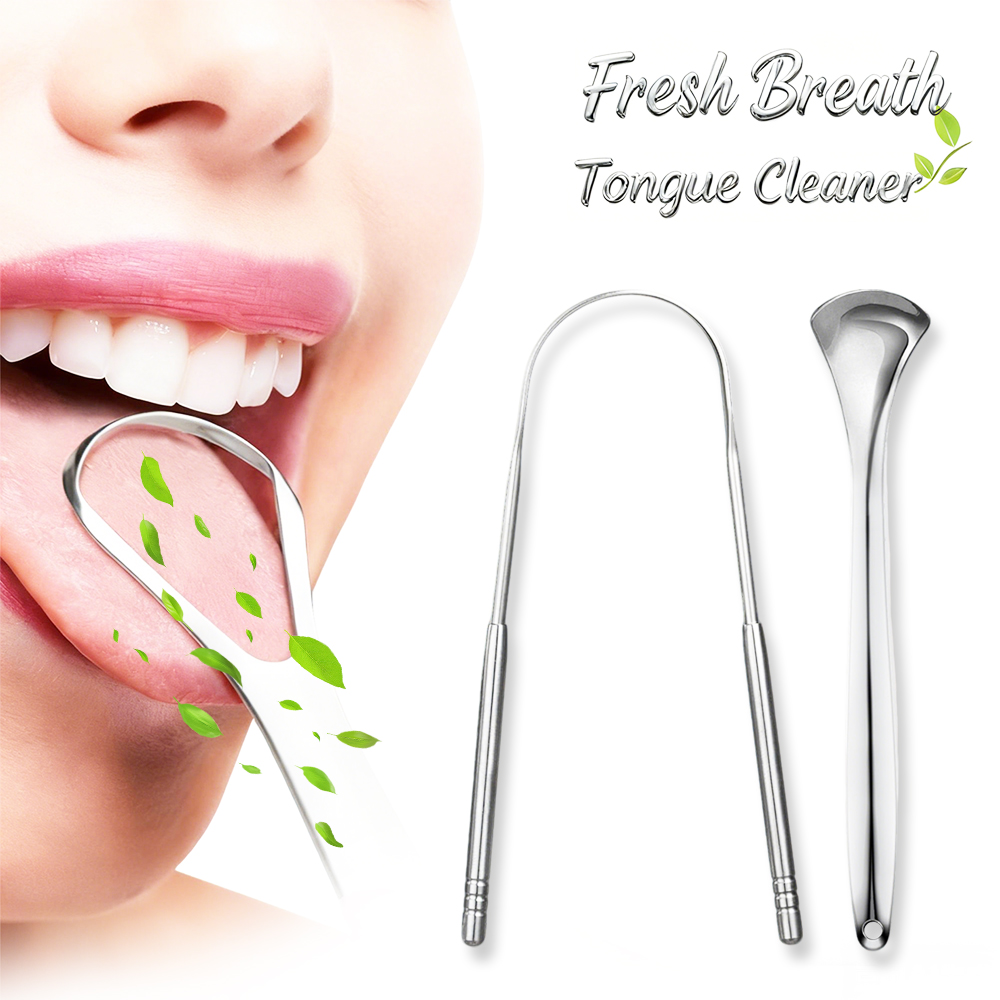 ステンレス鋼舌クリーナー 3 モデル 錆びにくい耐久性のある - Tongue Scraper Metal のレビューと価格