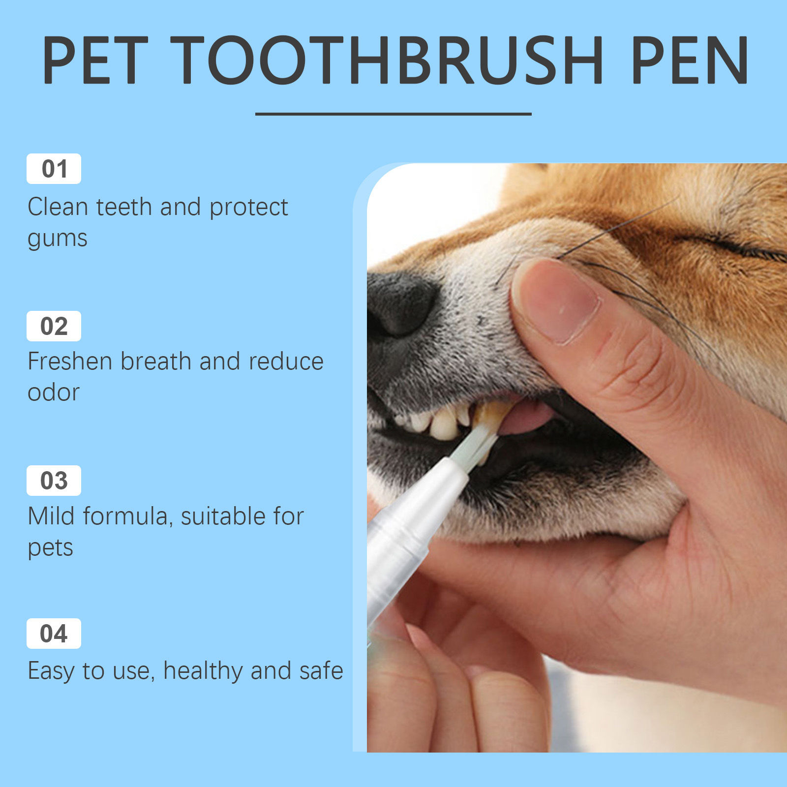 犬猫用口腔洗浄ジェルペン 長続きする爽やかな息 歯の汚れ除去 - Teeth Whitening Cream のレビューと価格