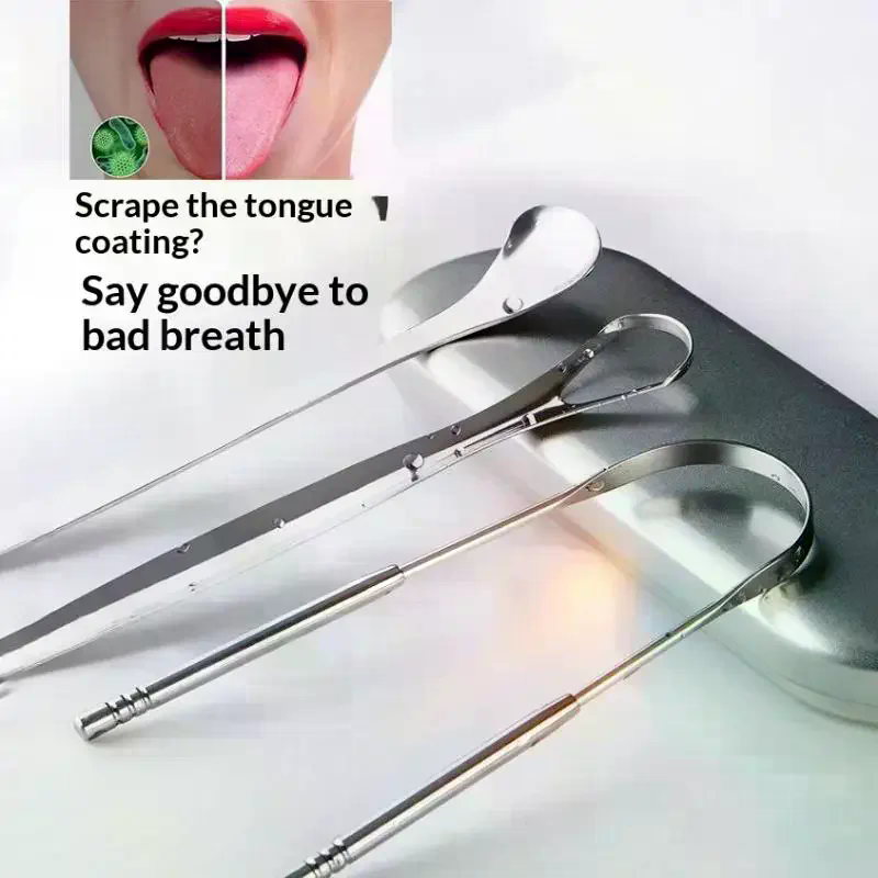 ステンレス鋼舌スクレーパーセット再利用可能な金属クリーナー口 - Tongue Scraper Metal のレビューと価格