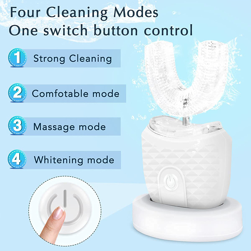 U字型充電式ライトクイックホワイトニング歯のホワイトナー、プ - Teeth Whitening Kit With Light のレビューと価格