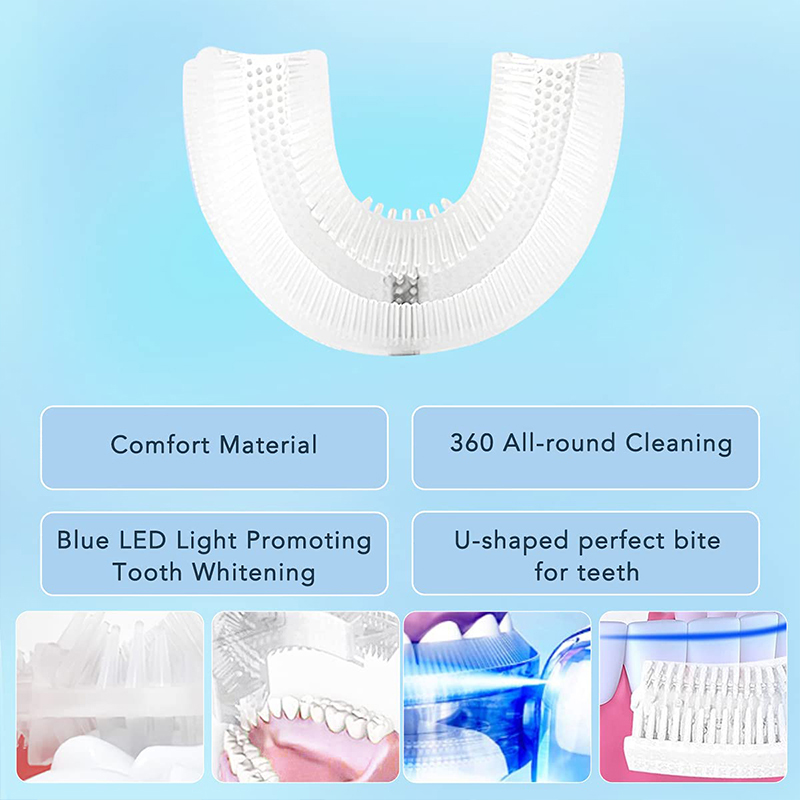 U字型充電式ライトクイックホワイトニング歯のホワイトナー、プ - Teeth Whitening Kit With Light のレビューと価格