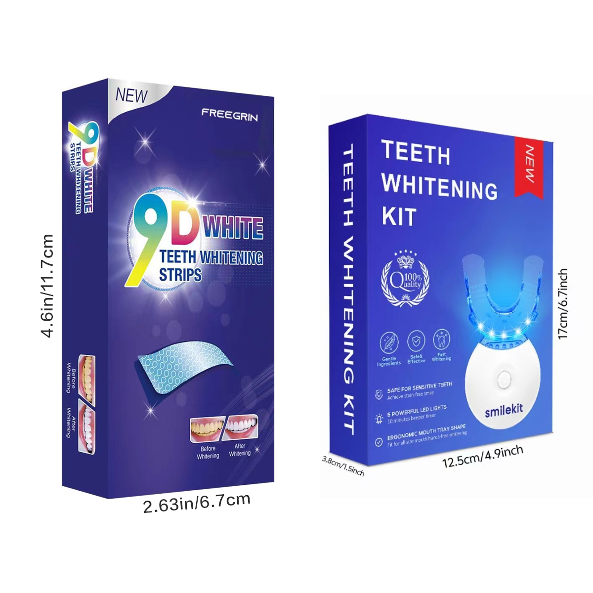 歯のホワイトニングキット - 5X LEDライト歯のホワイト - Teeth Whitening Near Me のレビューと価格