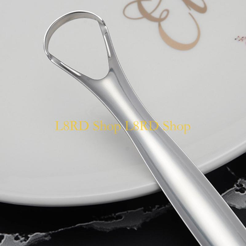 L8RD ステンレス鋼舌スクレーパー金属口腔衛生フレッシュブ - Tongue Scraper Metal のレビューと価格