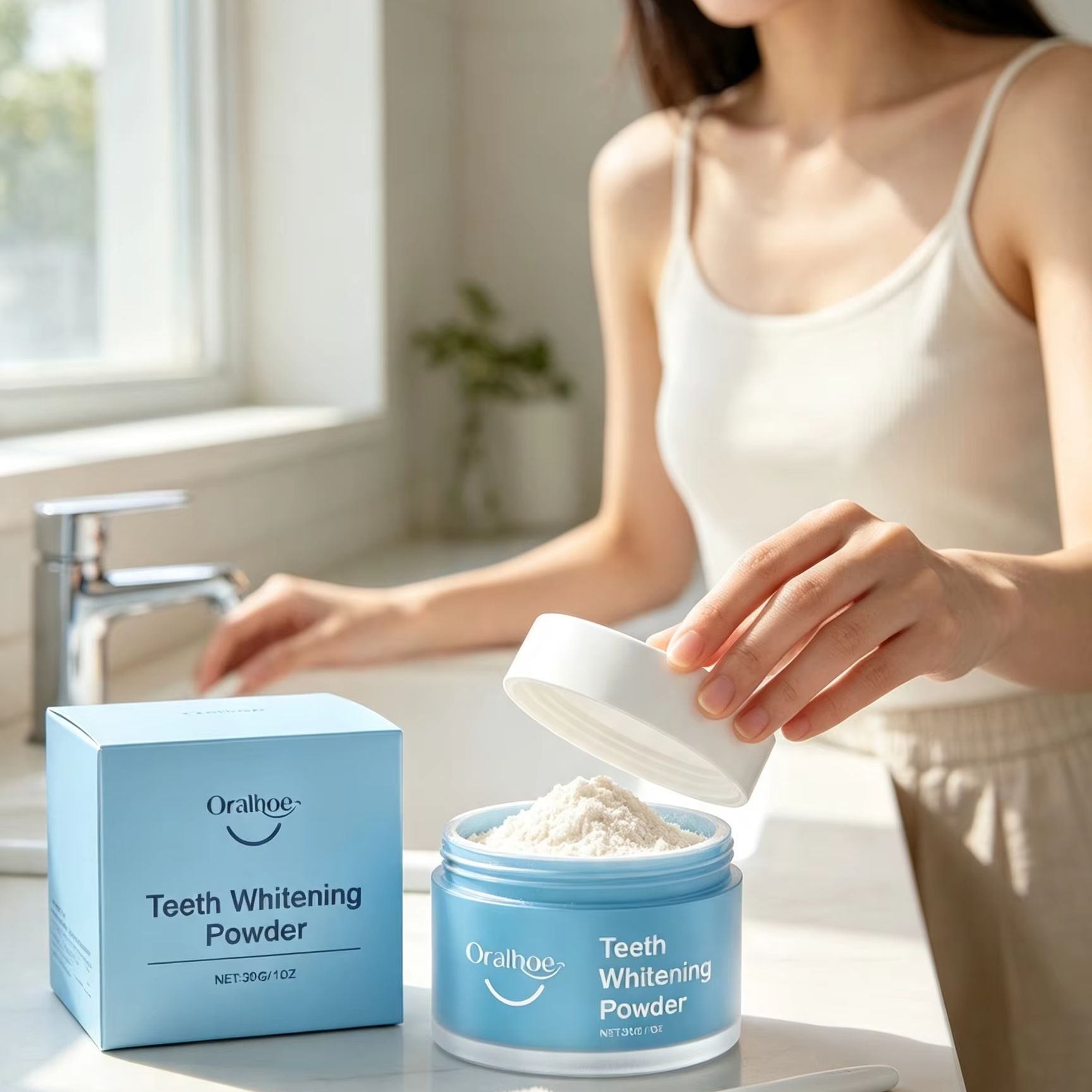 オーラルホー歯磨きパウダー 歯の汚れ除去剤 ディープクリーニ - Teeth Whitening Near Me のレビューと価格