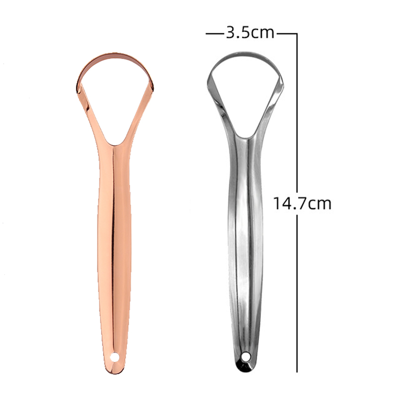 オープンタイプ舌スクレーパーステンレス鋼口腔舌クリーナーブラ - Tongue Scraper Metal のレビューと価格