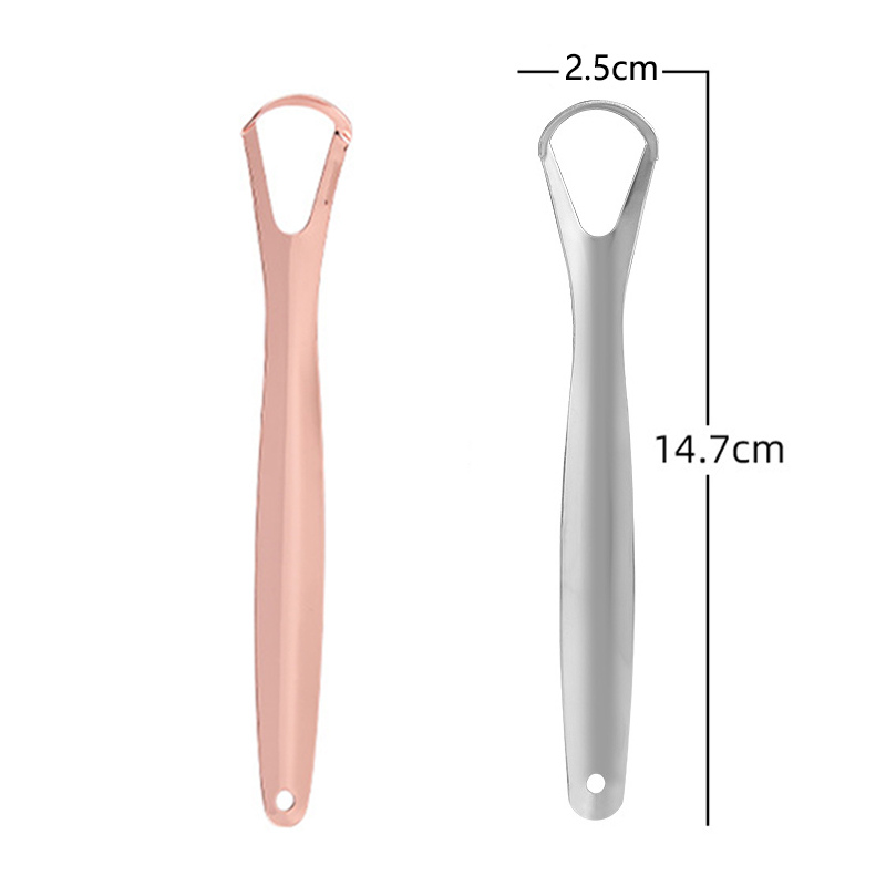 オープンタイプ舌スクレーパーステンレス鋼口腔舌クリーナーブラ - Tongue Scraper Metal のレビューと価格