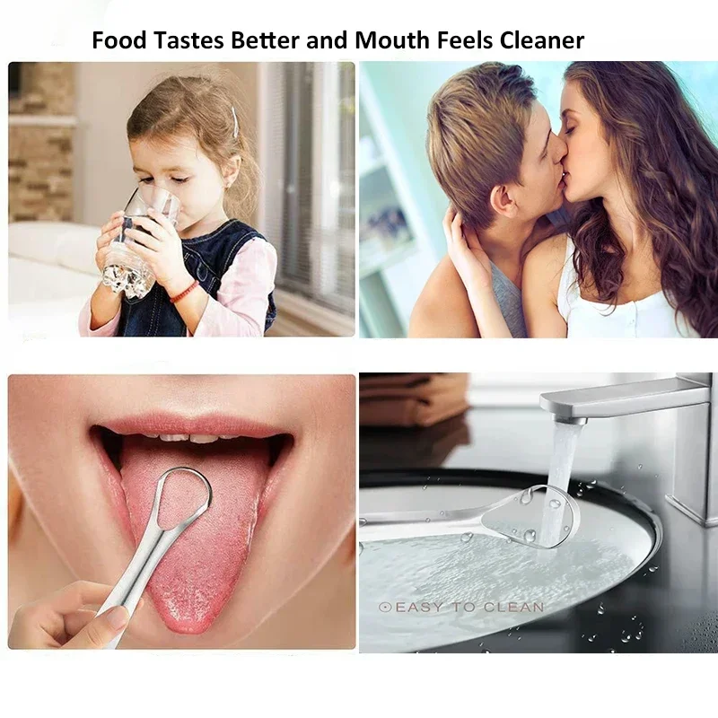 口臭舌コーティング舌スクレーパーステンレス鋼クリーニングリム - Tongue Scraper Metal のレビューと価格