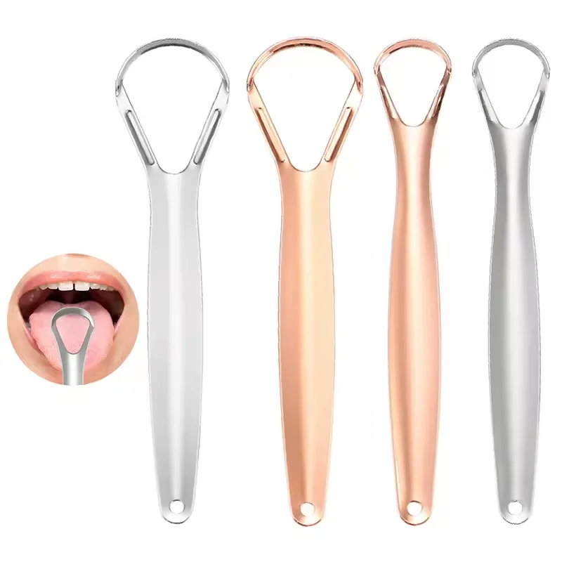 ステンレス製の再利用可能な舌クリーナー、コーティングされたハ - Tongue Scraper Metal のレビューと価格