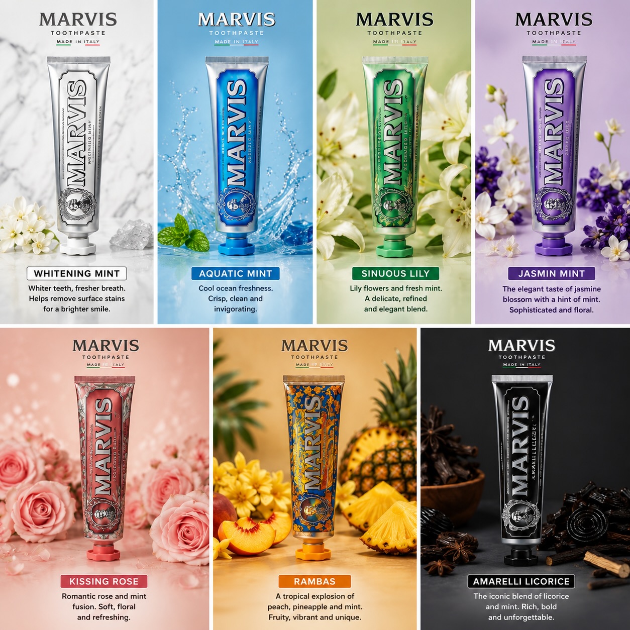 マービス ミント歯磨き粉 プレミアムオーラルケア 長続きする - Teeth Whitening Cream のレビューと価格