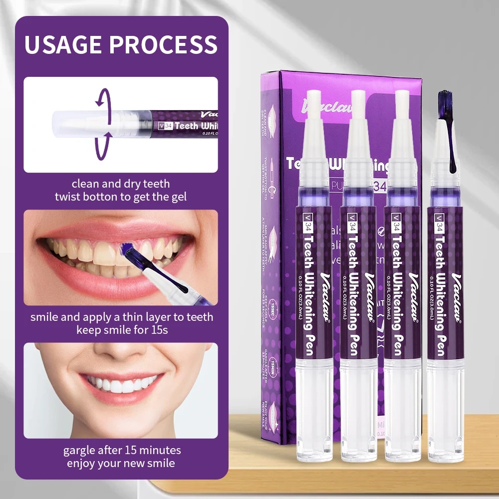 ヴァクヴァル V34 パープル歯ホワイトニングジェルペン、イ - Teeth Whitening Near Me のレビューと価格