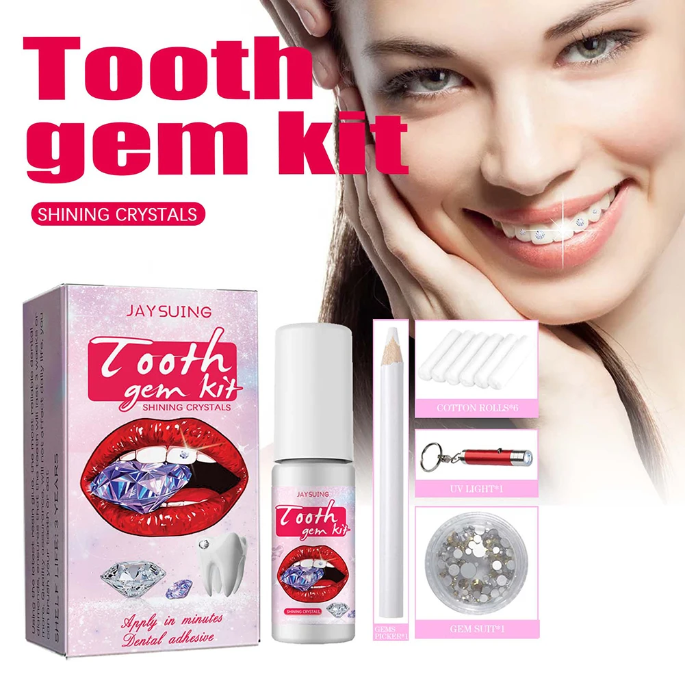宝石キット,樹脂接着剤,プロの装飾,日曜大工,頑丈 - Teeth Whitening Kit With Light のレビューと価格