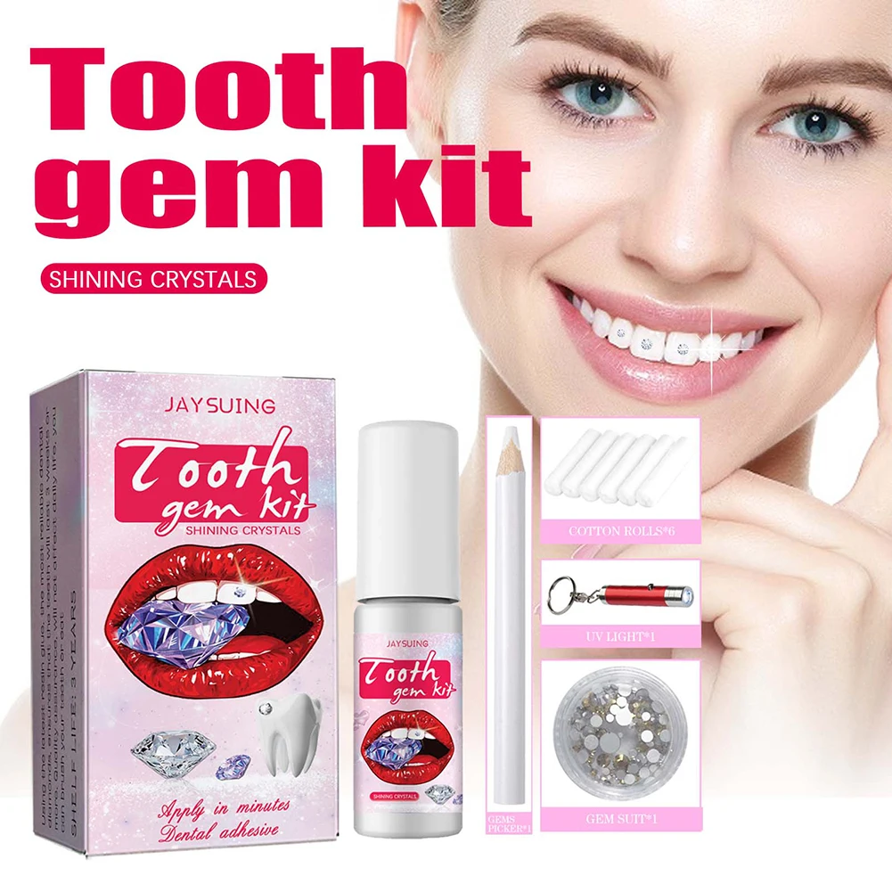 宝石キット,樹脂接着剤,プロの装飾,日曜大工,頑丈 - Teeth Whitening Kit With Light のレビューと価格